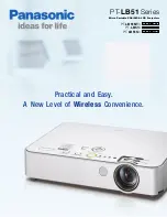 Panasonic PTLB51NTU - LCD PROJECTOR - MULTI LANGUAGE Information Sheet preview