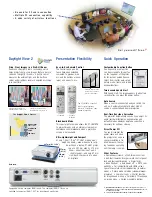 Preview for 3 page of Panasonic PTLB51NTU - LCD PROJECTOR - MULTI LANGUAGE Information Sheet