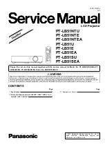 Panasonic PTLB51NTU - LCD PROJECTOR - MULTI LANGUAGE Service Manual preview