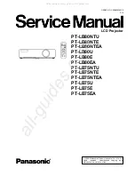 Panasonic PTLB80NTU - LCD PROJECTOR Service Manual preview