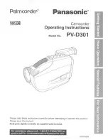 Panasonic PV-D301 Operating Manual preview