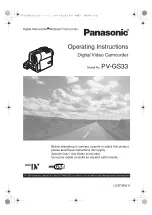 Panasonic PV-GS33PP Operating Instructions Manual preview