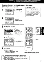 Preview for 15 page of Panasonic PV-V4G21 Operating Instructions Manual