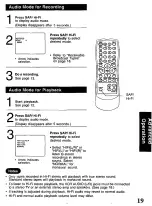 Preview for 19 page of Panasonic PV-V4G21 Operating Instructions Manual