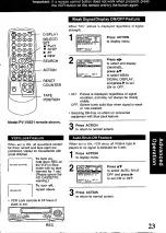 Preview for 23 page of Panasonic PV-V4G21 Operating Instructions Manual