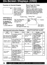 Preview for 26 page of Panasonic PV-V4G21 Operating Instructions Manual