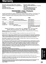 Preview for 29 page of Panasonic PV-V4G21 Operating Instructions Manual