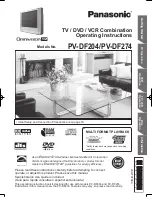 Panasonic PVDF204 - DVD/VCR/TV COM Operating Instructions Manual preview