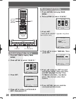 Предварительный просмотр 20 страницы Panasonic PVDF204 - DVD/VCR/TV COM Operating Instructions Manual