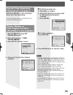 Предварительный просмотр 35 страницы Panasonic PVDF204 - DVD/VCR/TV COM Operating Instructions Manual