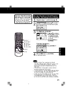 Предварительный просмотр 21 страницы Panasonic PVQ-1312W Operating Instructions Manual