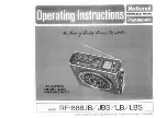 Предварительный просмотр 1 страницы Panasonic RF-888JB Operating Instructions Manual