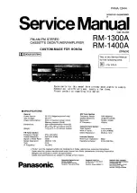Panasonic RM-1300A Service Manual preview