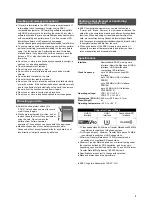 Предварительный просмотр 3 страницы Panasonic RP-SDZA64GAK Operating Instructions Manual