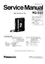 Preview for 1 page of Panasonic RQ-330 Service Manual