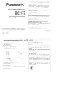 Panasonic RQ-L31 - Cassette Dictaphone Operating Instructions Manual preview