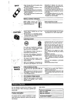 Предварительный просмотр 5 страницы Panasonic RQA200 - PERSONAL STEREO-LOW Operating Instructions Manual