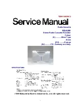 Предварительный просмотр 1 страницы Panasonic RQA200 - PERSONAL STEREO-LOW Service Manual