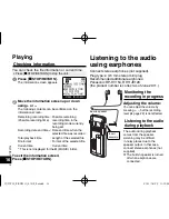 Предварительный просмотр 16 страницы Panasonic RR-XS410 Operating Instructions Manual