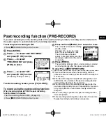 Предварительный просмотр 27 страницы Panasonic RR-XS410 Operating Instructions Manual