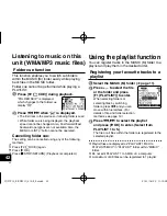 Предварительный просмотр 42 страницы Panasonic RR-XS410 Operating Instructions Manual