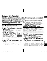 Предварительный просмотр 47 страницы Panasonic RR-XS410 Operating Instructions Manual