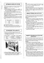 Preview for 6 page of Panasonic RS-4360DFT Operating Instructions Manual