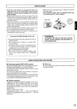 Preview for 13 page of Panasonic RX-DT610 Operating Instructions Manual