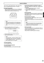 Preview for 19 page of Panasonic RX-DT610 Operating Instructions Manual