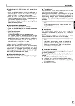 Preview for 21 page of Panasonic RX-DT610 Operating Instructions Manual