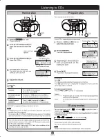 Предварительный просмотр 4 страницы Panasonic RXD20 - RADIO CASSETTE W/CD Operating Instructions Manual