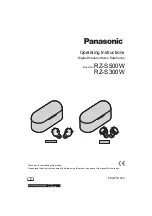 Preview for 1 page of Panasonic RZ-S500W Operating Instructions Manual