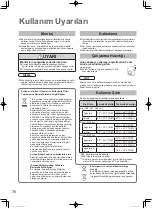 Предварительный просмотр 76 страницы Panasonic S-45MK2E5A Operating Instructions Manual