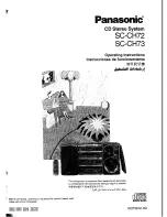 Panasonic SC-CH72 Operating Instructions Manual preview