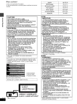 Предварительный просмотр 2 страницы Panasonic SC-DT110 Operating Instructions Manual