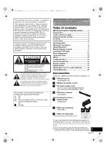 Preview for 3 page of Panasonic SC-HC400 Owner'S Manual