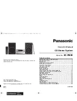 Preview for 1 page of Panasonic SC-PMX9 Owner'S Manual