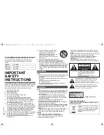 Preview for 2 page of Panasonic SC-PMX9 Owner'S Manual