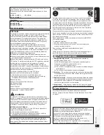 Preview for 3 page of Panasonic SCHC40 - COMPACT STEREO SYSTEM Operating Manual