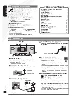 Preview for 4 page of Panasonic SCHC40 - COMPACT STEREO SYSTEM Operating Manual