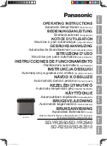Предварительный просмотр 2 страницы Panasonic SD-YR2550 Operating Instructions Manual