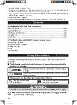Предварительный просмотр 3 страницы Panasonic SD-YR2550 Operating Instructions Manual