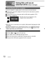 Preview for 72 page of Panasonic SDR-SW20 RED Operating Instructions Manual