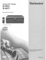 Preview for 1 page of Panasonic SLMC6 - COMPACT DISC CHANGER Operating Instructions Manual