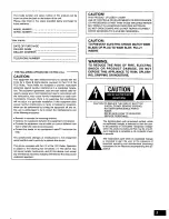 Preview for 3 page of Panasonic SLMC6 - COMPACT DISC CHANGER Operating Instructions Manual