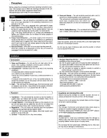 Preview for 4 page of Panasonic SLMC6 - COMPACT DISC CHANGER Operating Instructions Manual