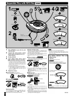 Preview for 5 page of Panasonic SLMP353J - PORT. CD PLAYER Operating Instructions Manual