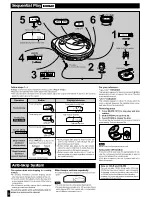 Preview for 3 page of Panasonic SLMP50 - PORT. CD PLAYER Operating Instructions Manual