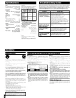 Preview for 8 page of Panasonic SLMP50 - PORT. CD PLAYER Operating Instructions Manual