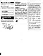 Предварительный просмотр 7 страницы Panasonic SLS202 - PORT. CD-LOW P Operating Instructions Manual